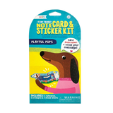 OOLY tiny tadas! note cards and sticker set - playful pups