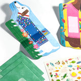 OOLY tiny tadas! note cards and sticker set - playful pups