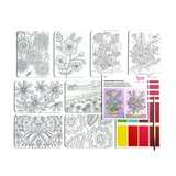 OOLY scenic hues diy watercolor art kit - flowers and gardens