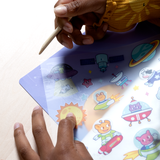 OOLY Set the Scene Transfer Stickers Magic - Galaxy Buddies