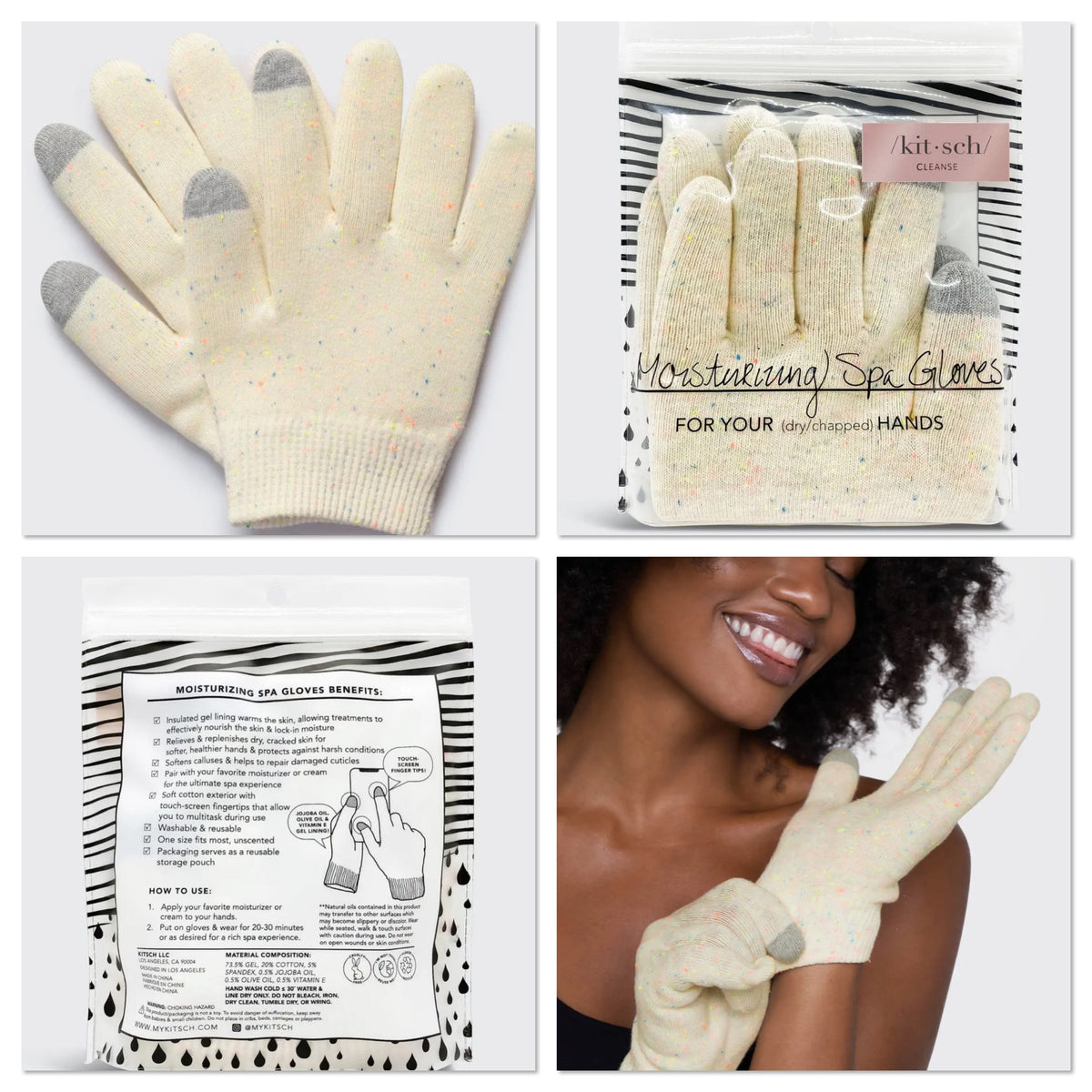Kitsch Moisturizing Spa Gloves WrappedRhodeIsland