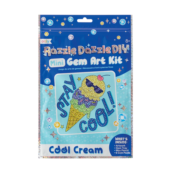 OOLY razzle dazzle diy gem art kit - cool cream
