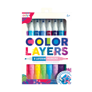 OOLY color layers double ended layering markers - set of 8