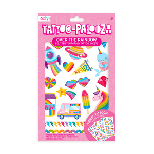 OOLY Tattoo-Palooza Temporary Tattoos - Over the Rainbow - 3 sheets