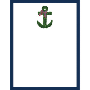 WH Hostess Boxwood Anchor Notepad