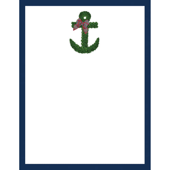WH Hostess Boxwood Anchor Notepad