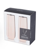 Viski Copper Stemless Champagne Flutes