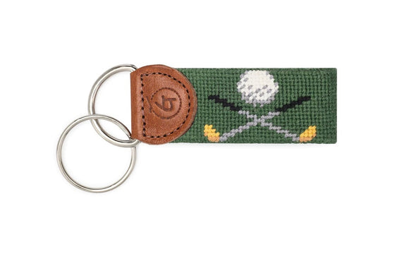 Good Threads Golf Needlepoint Keychain