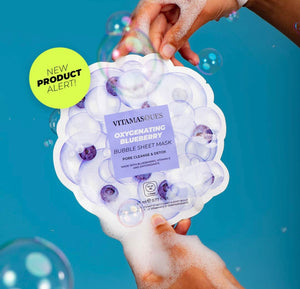 VITAMASQUES-OXYGENATING BLUEBERRY BUBBLE SHEET MASK
