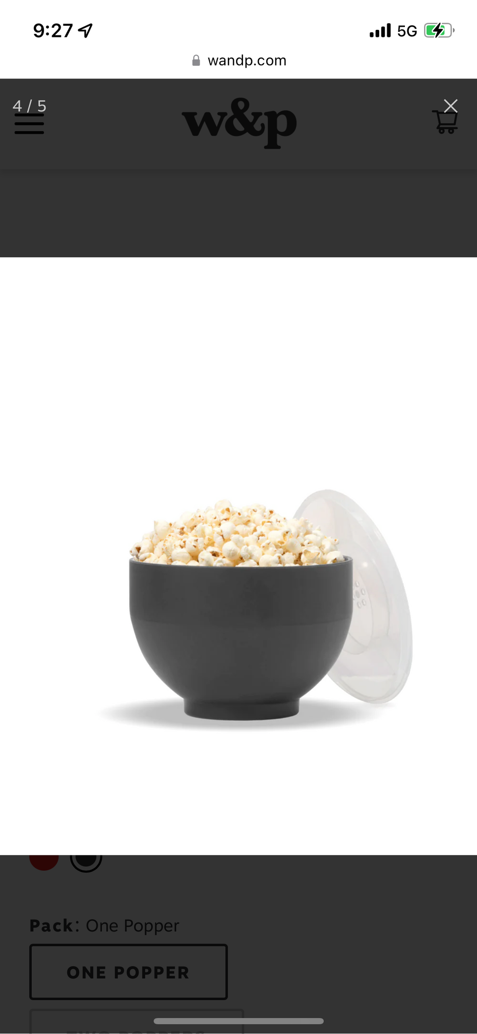 W&P Microwave Popcorn Popper